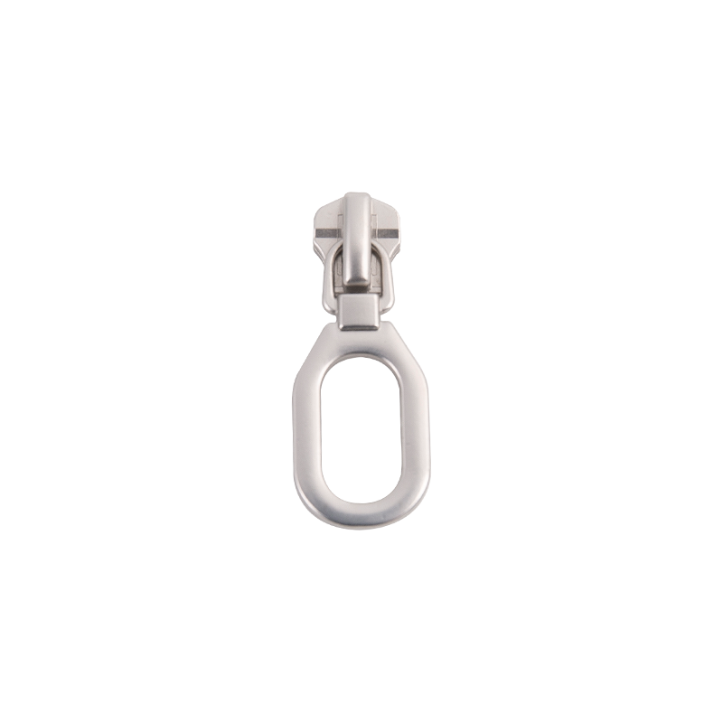 FY1044 5# deslizador de metal plateado mate