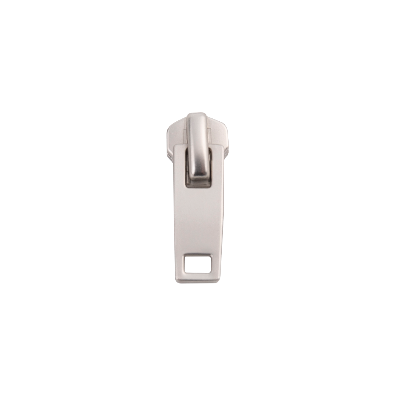 FY3557 8# deslizador de metal plateado mate