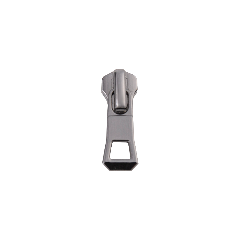 FY3607 5# deslizador metálico de níquel negro brillante