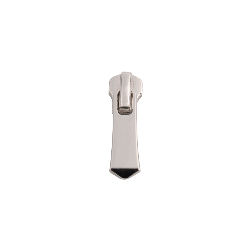 FY3703 5# deslizador mate de níquel negro brillante de metal